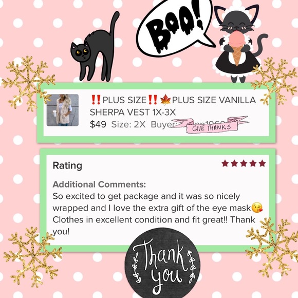‼️PLUS SIZE‼️LAST 1🌸PLUS SIZE VANILLA SHERPA VEST - Picture 5 of 8